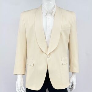 Pierre Balmain Ivory Tuxedo Jacket – Shawl Collar